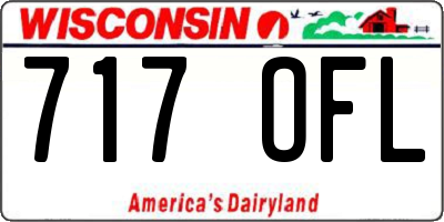 WI license plate 717OFL