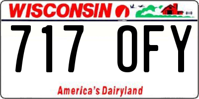 WI license plate 717OFY