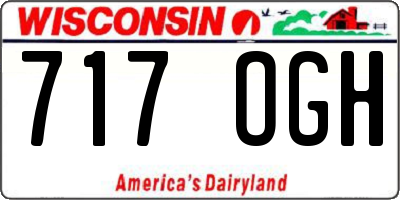 WI license plate 717OGH