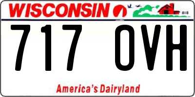 WI license plate 717OVH