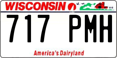 WI license plate 717PMH
