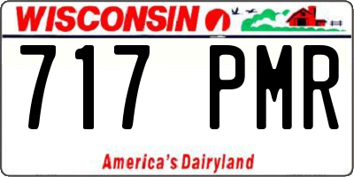WI license plate 717PMR