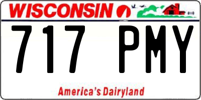 WI license plate 717PMY