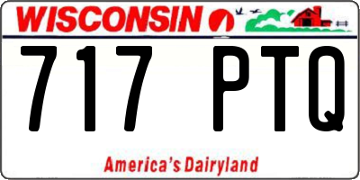 WI license plate 717PTQ