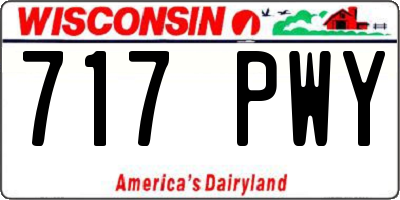 WI license plate 717PWY