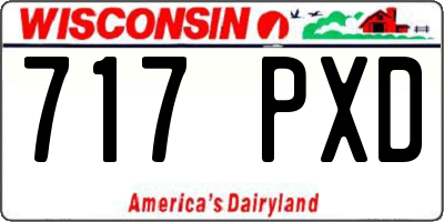 WI license plate 717PXD