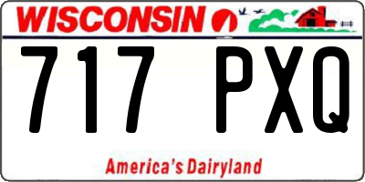 WI license plate 717PXQ