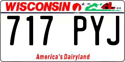 WI license plate 717PYJ