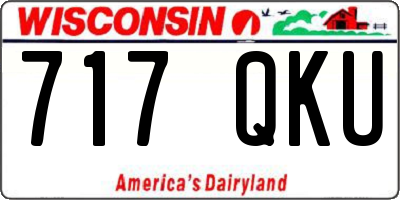 WI license plate 717QKU
