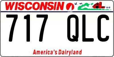 WI license plate 717QLC