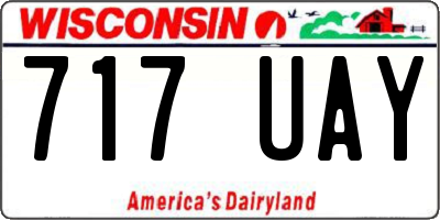 WI license plate 717UAY