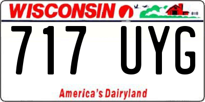 WI license plate 717UYG