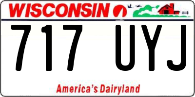 WI license plate 717UYJ