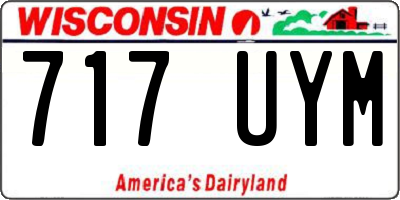 WI license plate 717UYM