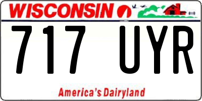 WI license plate 717UYR
