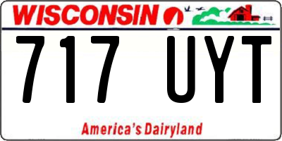 WI license plate 717UYT
