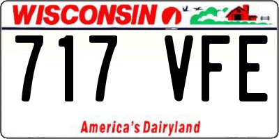 WI license plate 717VFE