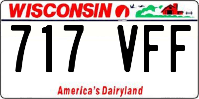 WI license plate 717VFF
