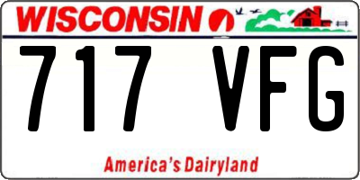 WI license plate 717VFG