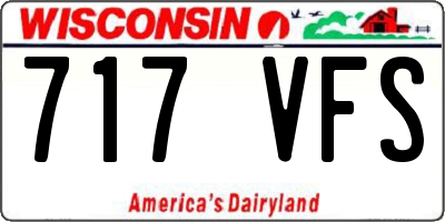 WI license plate 717VFS
