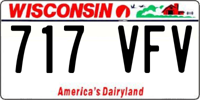 WI license plate 717VFV