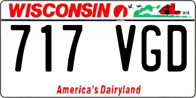 WI license plate 717VGD
