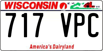 WI license plate 717VPC