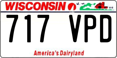 WI license plate 717VPD