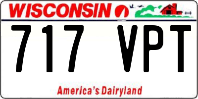 WI license plate 717VPT