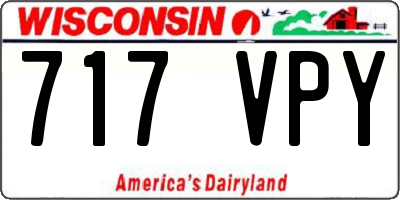WI license plate 717VPY