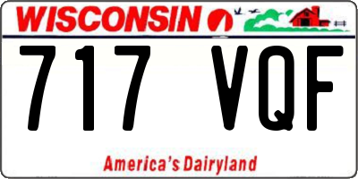 WI license plate 717VQF