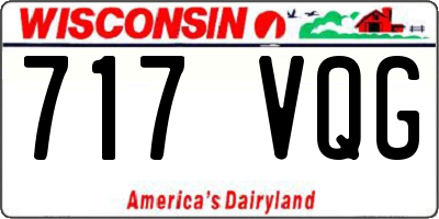 WI license plate 717VQG