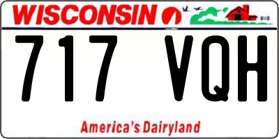WI license plate 717VQH