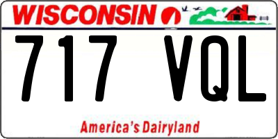 WI license plate 717VQL