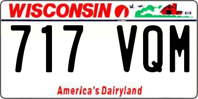 WI license plate 717VQM