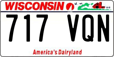 WI license plate 717VQN