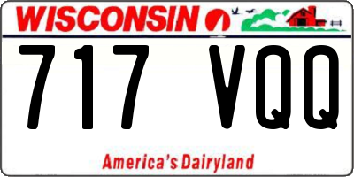 WI license plate 717VQQ