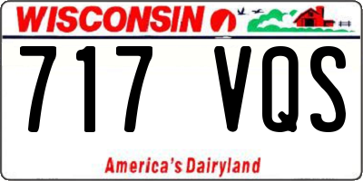 WI license plate 717VQS