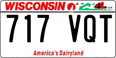 WI license plate 717VQT