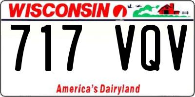 WI license plate 717VQV