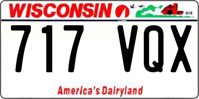 WI license plate 717VQX