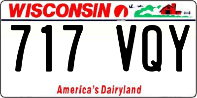 WI license plate 717VQY