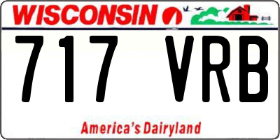 WI license plate 717VRB