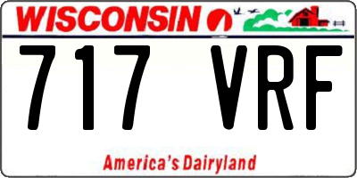 WI license plate 717VRF