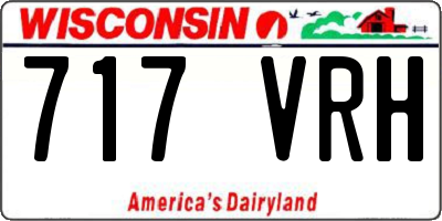 WI license plate 717VRH