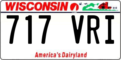 WI license plate 717VRI