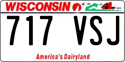 WI license plate 717VSJ