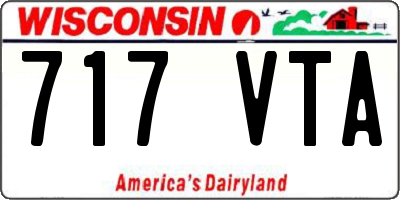 WI license plate 717VTA