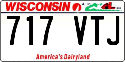 WI license plate 717VTJ