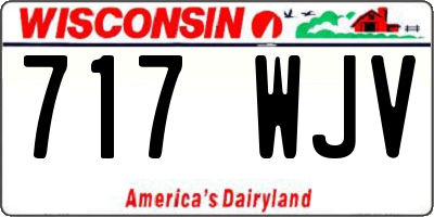WI license plate 717WJV